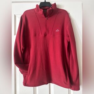 WILLIT Mens Fleece Pullover Quarter Zip Pockets Medium EUC Smoke